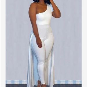 One shoulder jumpsuit